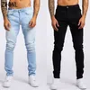 Jeans da uomo Pantaloni da uomo Jeans elasticizzati retrò Pantaloni slim fit casual Cerniera da lavaggio maschile Pantaloni a matita taglie forti Jeans skinny da uomo 230302