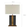 Table Lamps Modern Creative Square Marble Lamp Chinese Style Living Room Bedroom Bedside Simple El Study Decorative