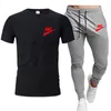 Sommer Neue männer Trainingsanzüge Kurzarm T-shirt Sport Anzug männer Casual Shorts Sport Set Allmählich Sommer männer zwei-stück Anzug