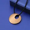 Pendant Necklaces Big Metal Pendants Kolye For Women Vintage Round Silver Color Gold Maxi & Statement Jewelry Bijouterie Girl