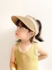 M574 어린이 소녀 여자 밀짚 모자 여름 선 스크린 아이 아기 레이스 빈 상단 그늘 모자 멋진 태양 모자