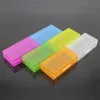 Portable Carrying Box Battery Packing Case Storage Acrylic Boxes Colorful Plastic Safety Box for 18650 16340 Batter Mix Colors