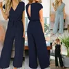 Kvinnors jumpsuits rompers mode Women PlaySuit Evening Party Cocktail Lady Jumpsuit Romper Long Overall Pants Women's