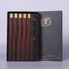 Chopsticks 5 pairs Chinese High Quality Premium Natural Red SandalWood Gift Box Packaging Household Tableware Set 230302