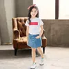 Jupes filles jupes 2020 été adolescent enfants Denim jupe bouton Jean Shorts jupes enfants vêtements 4 6 8 10 12 14 ans adolescent fille T230301