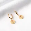 Orecchini a cerchio Moda coreana Acciaio inossidabile per donna 2023 Natale color oro Design originale Clip On