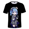 Heren t shirts 3d print hololive vtuber hosimati suiisei lente zomer preppy mannen/vrouwen t-shirt streetwear kawaii stijl kleding