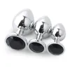 Andere gezondheidsschoonheidsartikelen 3 stks/Zet kleine medium grote gladde metalen anale plug dildo speelgoed buttplugs gay kralen voor vrouwen/mannen drop deliv dh9hy