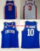 Vintage 3 Formalar Cibona Zagreb Koleji Basketbol Drazen 10 Petrovic Jersey Blue Breatbible Sport Dikişli