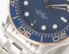 Zegarek projektantów mechanicznych mężczyzn wyposażony w 8800 Super Movement Automatyczne kręte pokrętło 42 mm niebieski ceramiczny pierścień usta 300 metrów nurkowania