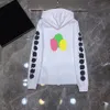 Tasarımcı Erkek Hoodies Ceket Fermuar Sweatshirts Kalp At Nalı Çapraz Baskı Marka Hoodies Kadınlar Ceket Sıradan kazak gevşek kazak ceketleri