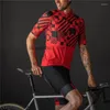Rennjacken Wear Better TWIN SIX 6 PRO TEAM AERO RED CYCLING Jersey Kurzarm Fahrradausrüstung Race Fit Cut Speed Road Top