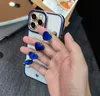Casos de telefone de luxo para iPhone 14 13 12 11 Pro Max com proteção de câmera completa loop manual de faixa de mão clara Coração
