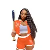 Women Tracksuits Two Pieces Set Designer 2023 New Baseball Suit Embroidered Casual Summer Patchwork Sports Sportwear 5 Colours