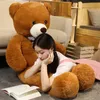 Plush Dolls Giant 95/120/140cm Soft Teddy Bear Plush Toys Pink Brown Bear Super Big Hugging Pillow Animal Cushion Children Birthday Gift 230302