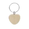 جديد فارغ سلسلة مفاتيح خشبية المعلقات DIY Wood Keychains علامات المفاتيح العلامات الترويجية رن حلقة DIY مستلزمات الزخرفة