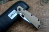 Y-START Strider SMF Tactical Folding Knife Outdoor Survival Tanto D2 Stonewashed Blade G10 Titanium Färgglatt handtag med påse