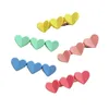 INS Ribbon children hair accessories girls candy color love heart princess hairpins sweet kids birthday party barrettes Z0557