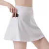 new tennis skirt Women's quick-drying fitness skirt pants Jump running anti-glare sports skirt LULULU same style