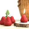 1 st/4st jordgubbsdekorativa aromatiska sojavax doftande för födelsedagsbröllopsljus