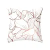 Oreiller blanc couverture taie d'oreiller moderne décoratif extérieur lin carré fermeture éclair couvre taille Standard