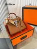 Luxus-Einkaufstaschen Designer 5a Frau Umhängetaschen Designer-Handtaschen Dame Leder Tote Weibliches Leder Oblique Cro Platinum Tragbare Umhängetasche
