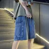 Men's Shorts Men Casual American Streetwear Teens Handsome Baggy Dynamic Fashion Trousers All-match Chic Ins Big Pockets Ulzzang Cool