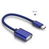 Typ-C Micro USB OTG Adapterkabel USB 3.0 Kvinna för typ C Malekabeladapterkonverterare USB-C-kabel för CAR MP4-telefon