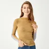 Women's Sweaters Two Ways To Wear Front And Back Half High Neck Slim Fitting Woolen Sweater 2023 Fashion Temperament Bottoms Pul