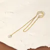 Dos Boucles D'oreilles PANJBJ 925 Sterling Argent Perle Chaîne Gland Oreille Os Clip Femelle Long Percé All-Match Exquis Bijoux Cadeau