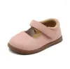 أحذية مسطحة فتيات الأطفال الصيف الربيع الجلدي 2023 وصول Princess للأطفال الناعم المريح حذاء بريطاني صحي
