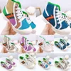 Kids Shoes Casual Canvas 1977 Tennis High Top Low Sneakers Kids Kid Shoe Boys Girls Tiger Flower Printed Traniers Youth Choilers Linen Fabric Luxu 23vB#