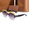 Sonnenbrille für Damen Herren Designerbrille Originalbrille Outdoor-Sonnenbrille PC-Metallrahmen Modeklassiker Luxus-Sonnenbrille Unisex mit schwarzer gerahmter weißer Box