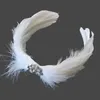 Clipes de cabelo Barrettes Ballet Feathers Swan Counchdress Fantasia de penas de penas para os acessórios de cabelo de mulher 230302