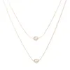 Новая мода из нержавеющей стали новая мода Fine Jewelry 2 Layer Natural Freshwater Pearl Charms Chain Choker Collects Pendant для W