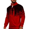 Men's Clothing 2022 New Large Sports Casual Speckle Cardigan Stand Neck Zipper Shirt Print Set