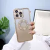 Gradient Glitter Electropated Rhinestone Phone Case för iPhone 14 Plus 13 12 11 Pro Max Luxury Ladies Diamond Studded Coche Sock Proof