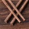 Chopsticks 10 Pairs Quality Chinese Wooden Simple Japanese Style Without Lacquer Wood Tableware Accessories 25cm 230302