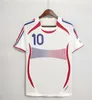 1998 2002 RETRO Maillots de football français VINTAGE ZIDANE HENRY MAILLOT 1996 2004 Maillots de football chemise Trezeguet finales à l'extérieur 1982 84 86 88 90 2000 2006 maillot blanc