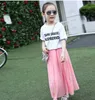 Röcke Sommerkleid 2021 Mädchen Langer Rock Kinderkleidung Kinder Rosa Casaul Faltenröcke 3-10 Jahre Kleid für Mädchen T230301