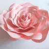 Fiori decorativi 2023 Baby Pink Giant Paper 22PCS per lo sfondo di eventi di nozze Nursery Shower Shopping Mall Decor 1.21M2