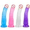 Andere Gesundheits Schönheitsgegenstände Erotische Soft Jelly Dildo Realistische Anal -Strapon Big Saugnapf -Tasse Spielzeug für ADTS Frau J1735 Drop Deliv Dh6ux