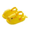 Slipper 2021 Summer New Children Slippers Summer Boys and Girls Cute Cartoon Shark Beach Hole Shoes Non-slip Soft Bottom Baby Sandals T230302