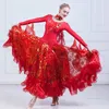 Stage Wear Modern Dance Dress Pattern Paillette Will Pendule Ballroom Dancing Waltz Pendant Cuff