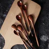 Coffee Scoops 10Pcs Wooden Teaspoons Long Wood Tea Spoons Japan Style Spoon for Honey Dessert Drink Stirrer Mixing 230302