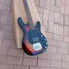 Sunset Finish Music Man Stingray4 Fretless Bass Guitar Vintage Выглядит 4 Strings Musicman Electric Basse Guitare