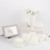 Fiori decorativi 20 pezzi 4,3 pollici Teste di rose artificiali per bouquet da sposa fai da te Baby Shower Composizioni floreali Decorazioni per la casa per feste