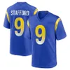 Cooper Kupp koszulka Aaron Donald Matthew Stafford Eric Dickerson Tyler Higbee Pka Nacua Stetson Bennett Marshall Faulk Cobie Durant Kyren William Football Jerseys