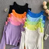 Dames t shirts shirt femme oversize vrouw t -shirts lange mouw tops vrouwen crop tee off schoudergolfde feminino druppel