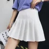 Frauen Hohe Taille Faltenrock y2k Sommer Casual Kawaii Aline Plaid schwarz Tennis Japanische Schuluniform Miniröcke für Mädchen 230301